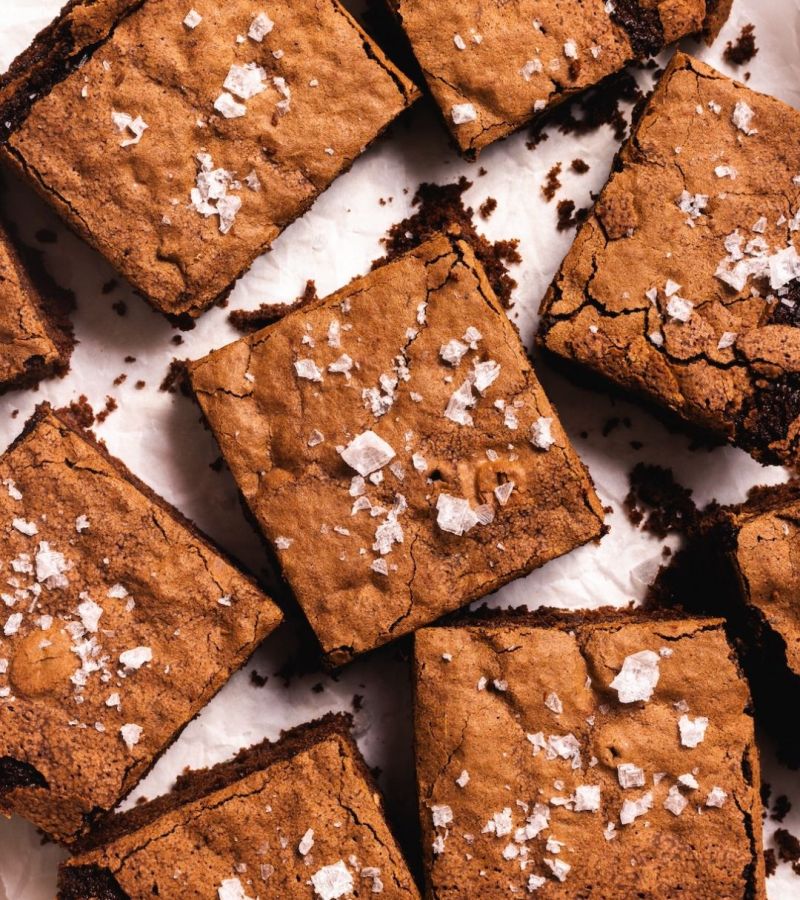 Brownies con yogurt al caffè